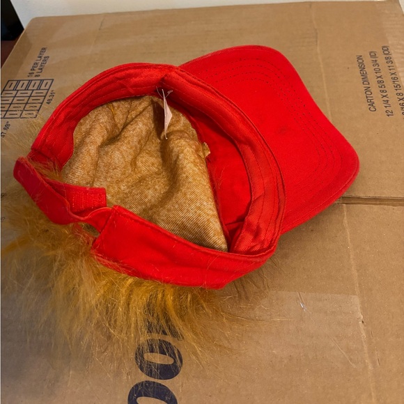 Donald Trump MAGA Visor Hat with his hair attached - Picture 4 of 5